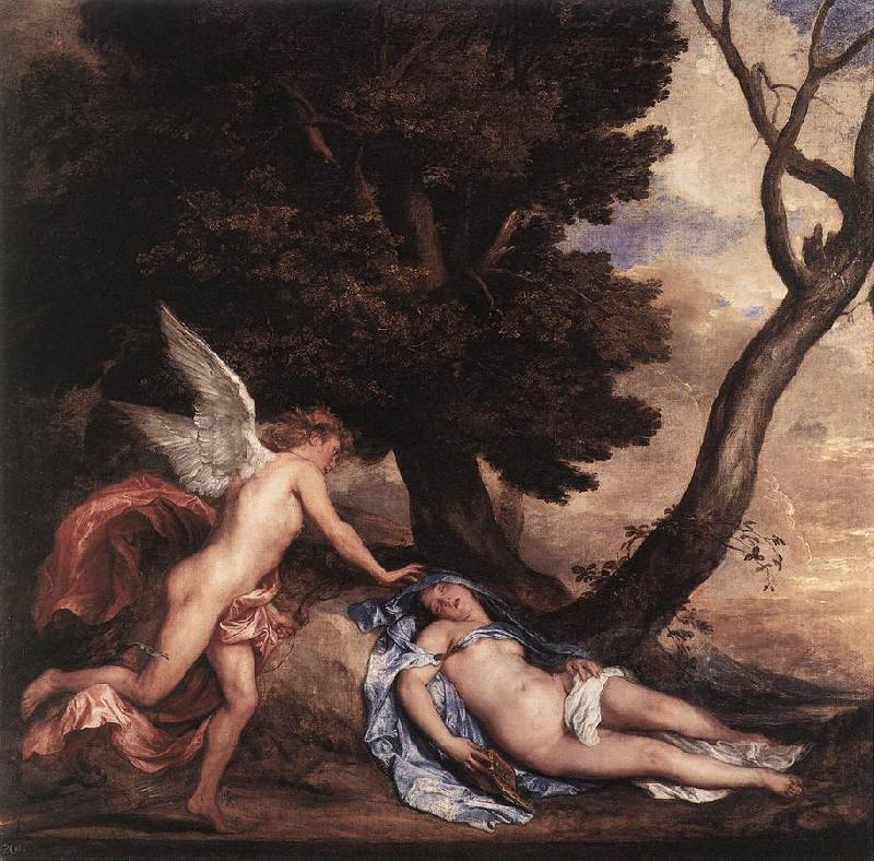 DYCK, Sir Anthony Van Cupid and Psyche df oil painting picture